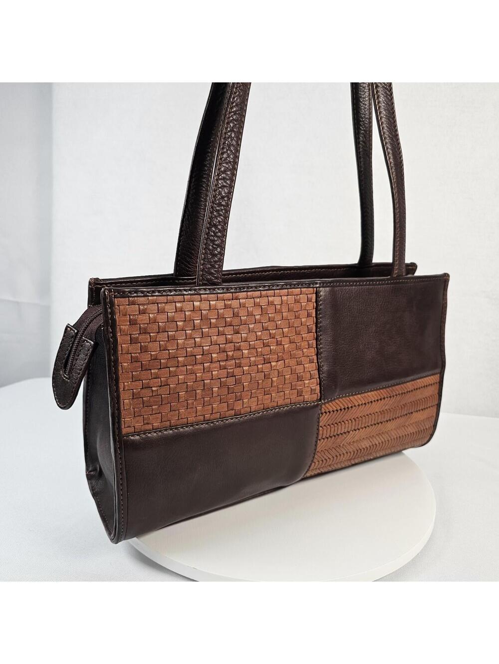 American Angel Brown Leather Woven Purse/Handbag Shoulder bag NWOT MSRP $130